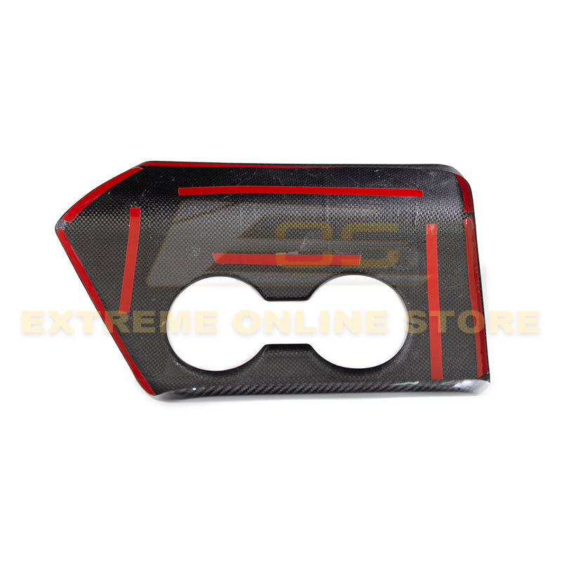 2020-Up Toyota Supra Carbon Fiber Center Console Panel Cover image 11