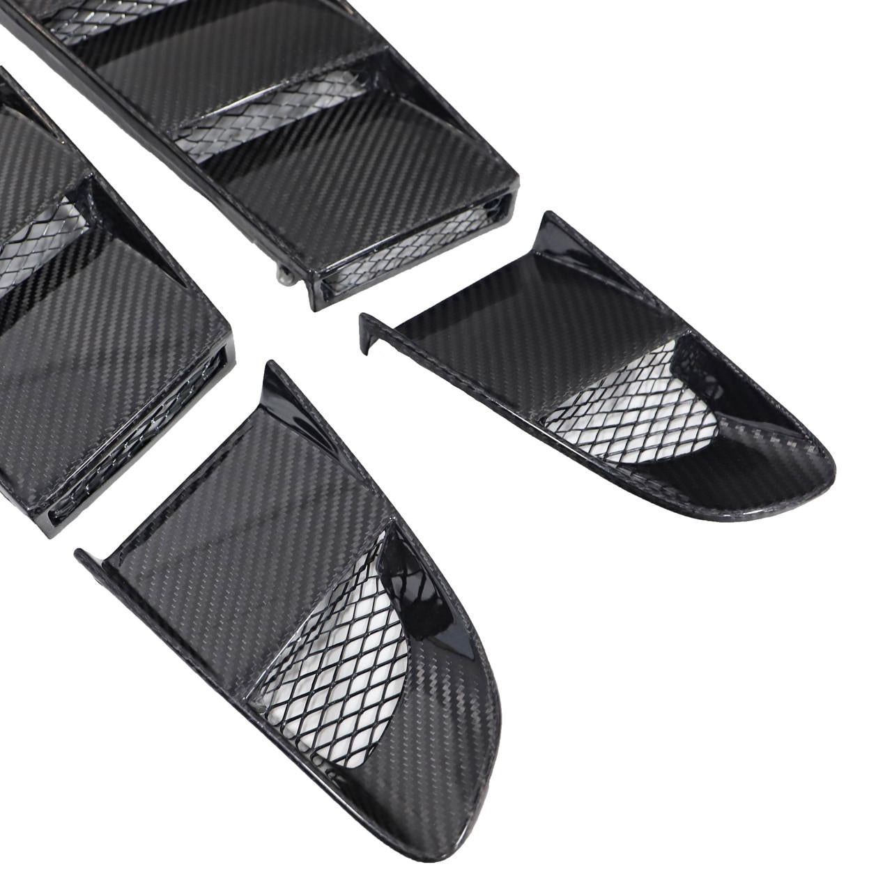 Carbon Fiber Spider Rear Engine Louvers - Audi R8 R8 (V10) 2009 - 2014