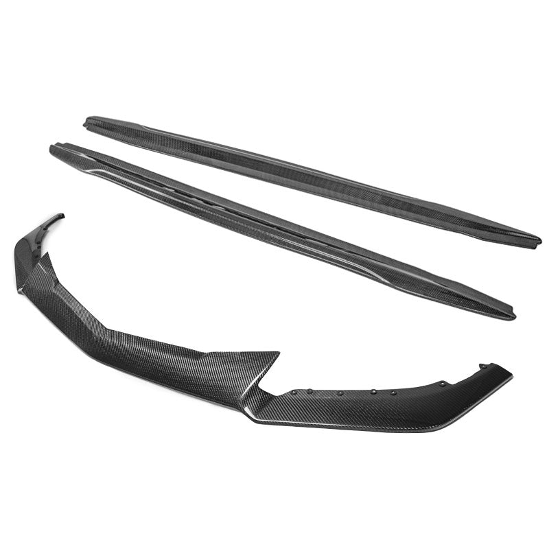 2016-19 Cadillac ATS-V Carbon Fiber Front Splitter & Side Skirts image 23