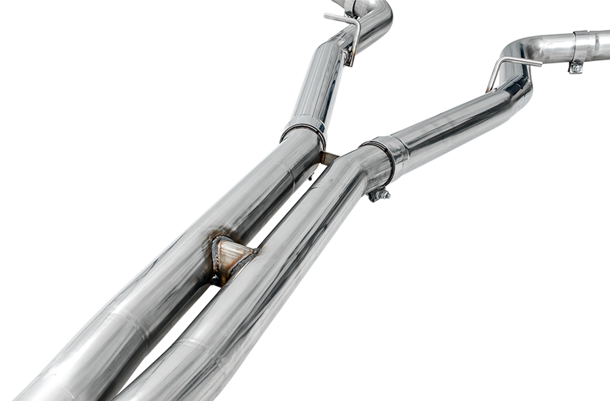 AWE Track Edition Exhaust for 17+ Challenger 5.7 - Diamond Black Quad Tips image 5