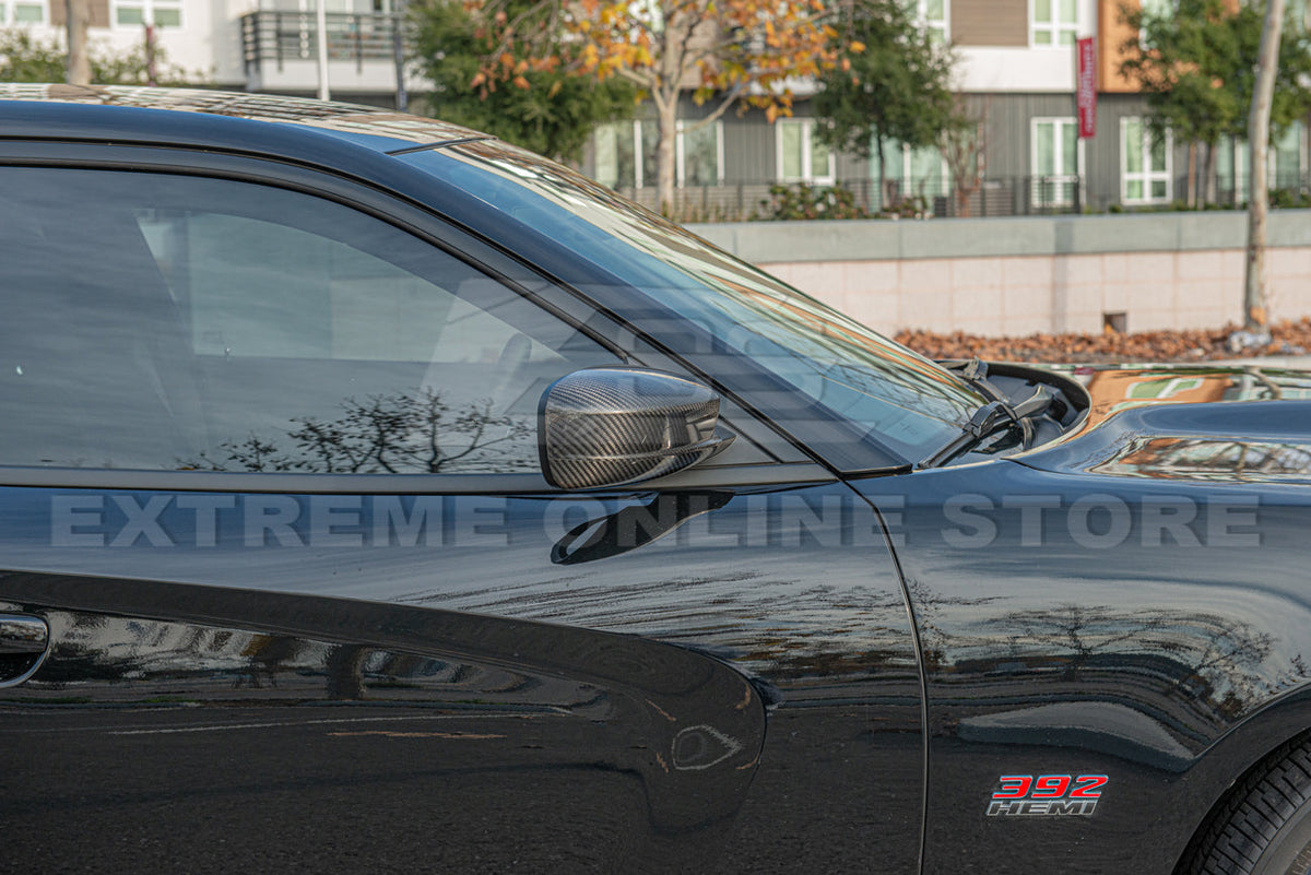 2011-Up Dodge Charger Carbon Fiber Side Mirror Covers image 13