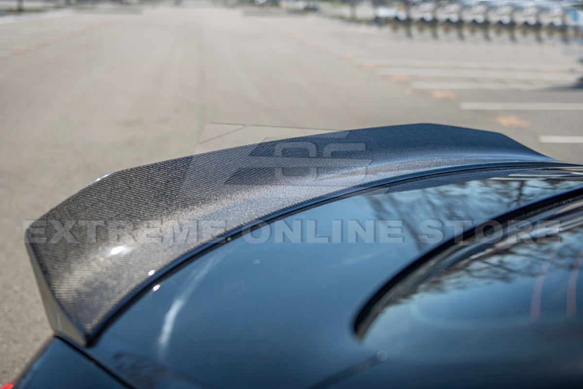 2014-Up Infiniti Q50 Carbon Fiber Rear Trunk Wing Spoiler image 15