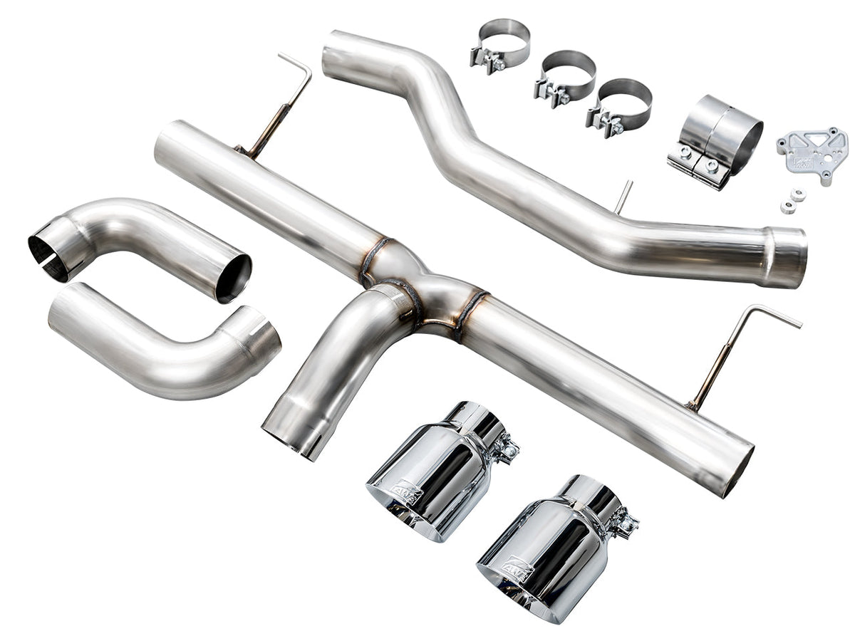 AWE Track Edition Axleback Exhaust for BMW G2X 330i/430i - Chrome Silver image 12