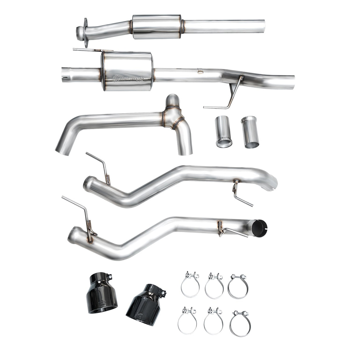 AWE 0FG Resonated Catback for '21+ Ford F-150 Tremor (With Bumper Cutouts) - Diamond Black Tips image 19