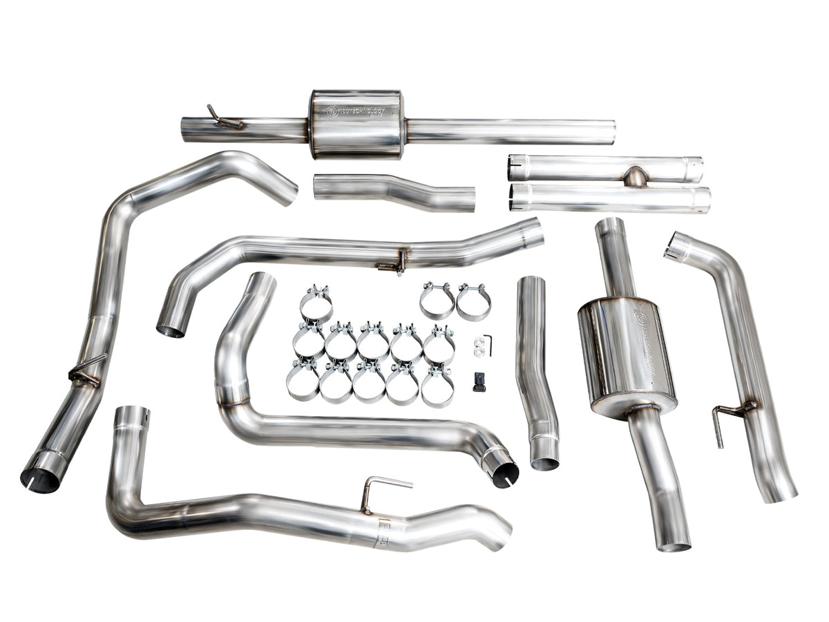 AWE 0FG Catback Split Rear Exit Exhaust for 4th Gen Silverado/Sierra 1500 6.2L (with bumper cutouts) - OE Tips image 10
