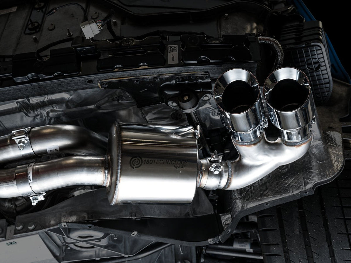 AWE Touring Edition Exhaust for C8 Corvette -- Chrome Silver Tips image 11