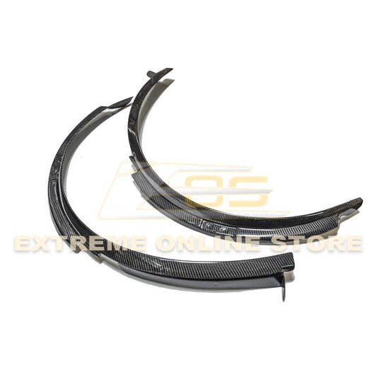 Chevrolet Corvette C7 DRY CARBON FIBER Front Fender Flares Wheel Trim image 2