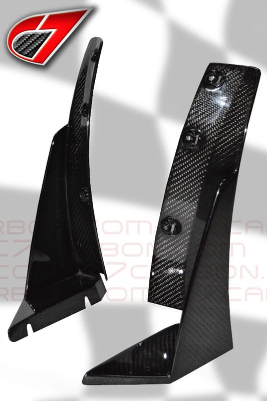 Corvette C7 Z07 Style Front Splitter Winglets image 5