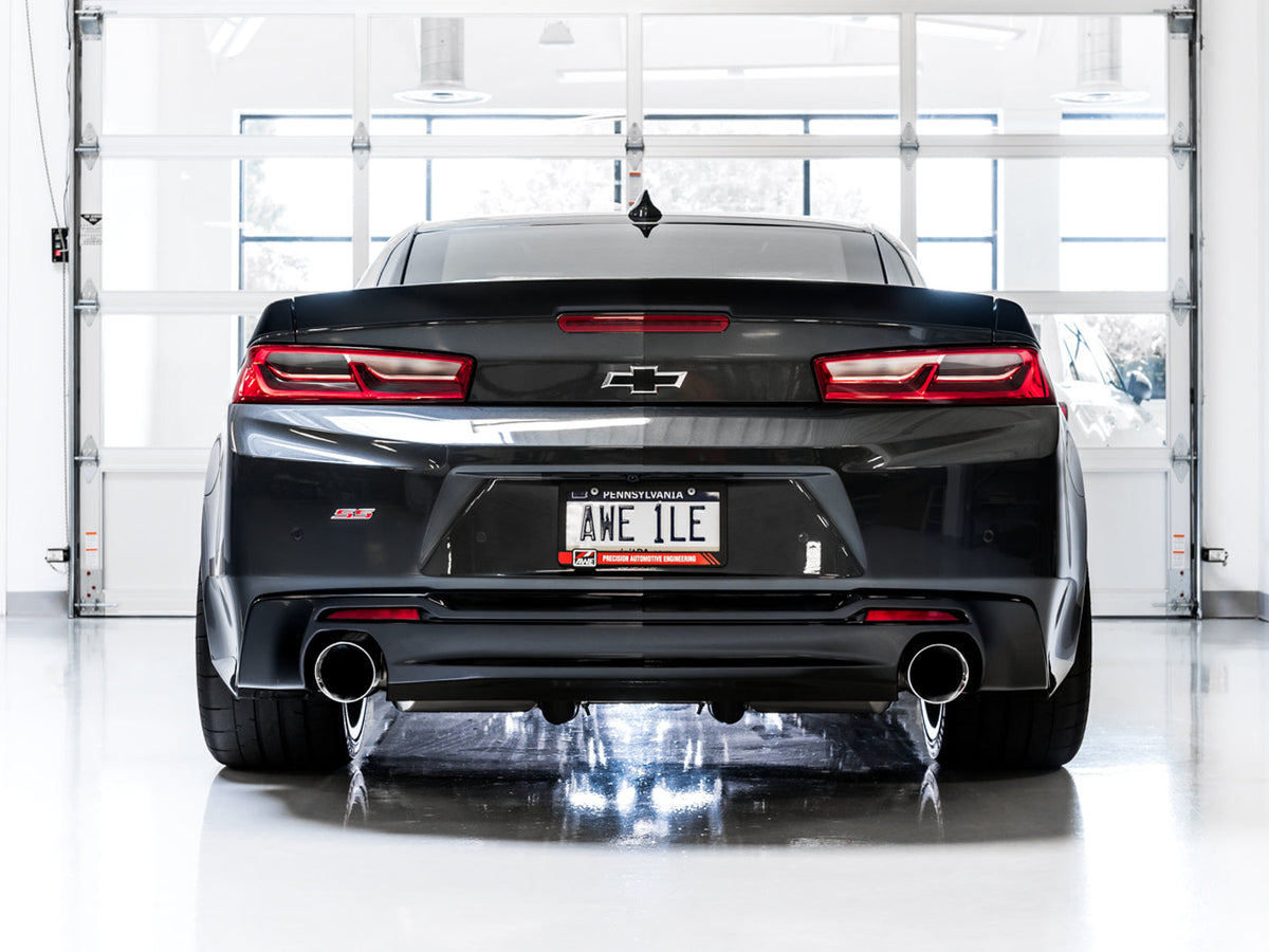 AWE Touring Edition Axle-back Exhaust for Gen6 Camaro SS / LT1 - Chrome Silver Tips (Dual Outlet) image 3