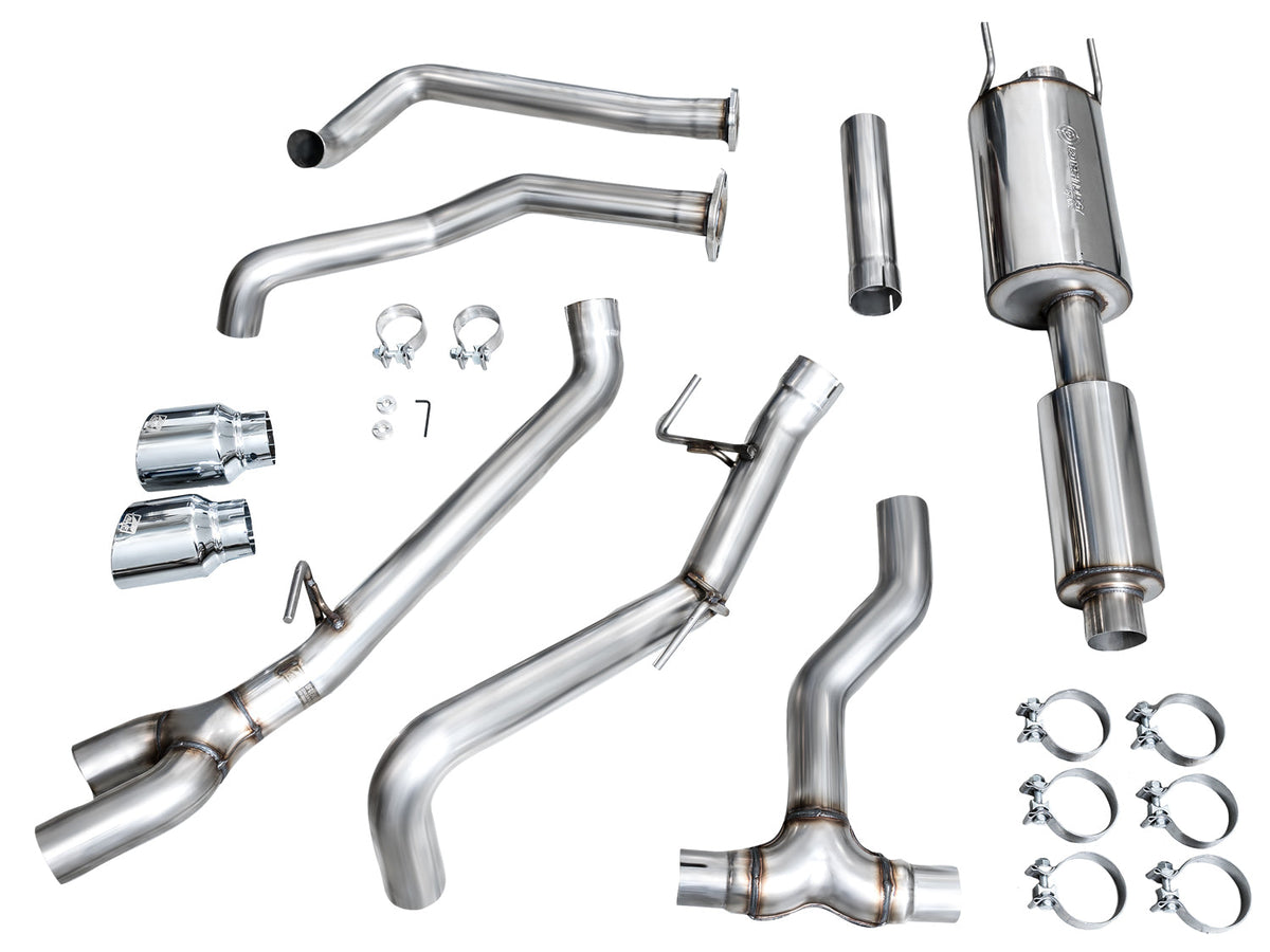 AWE 0FG Exhaust for 3rd Gen Toyota Tundra - Dual Chrome Silver Tips image 15