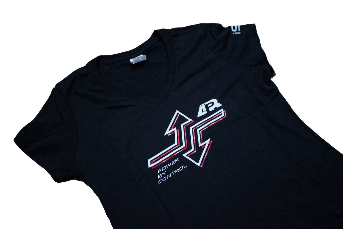 APR Performance V-neck T-shirt - Lift and Downforce Arrows