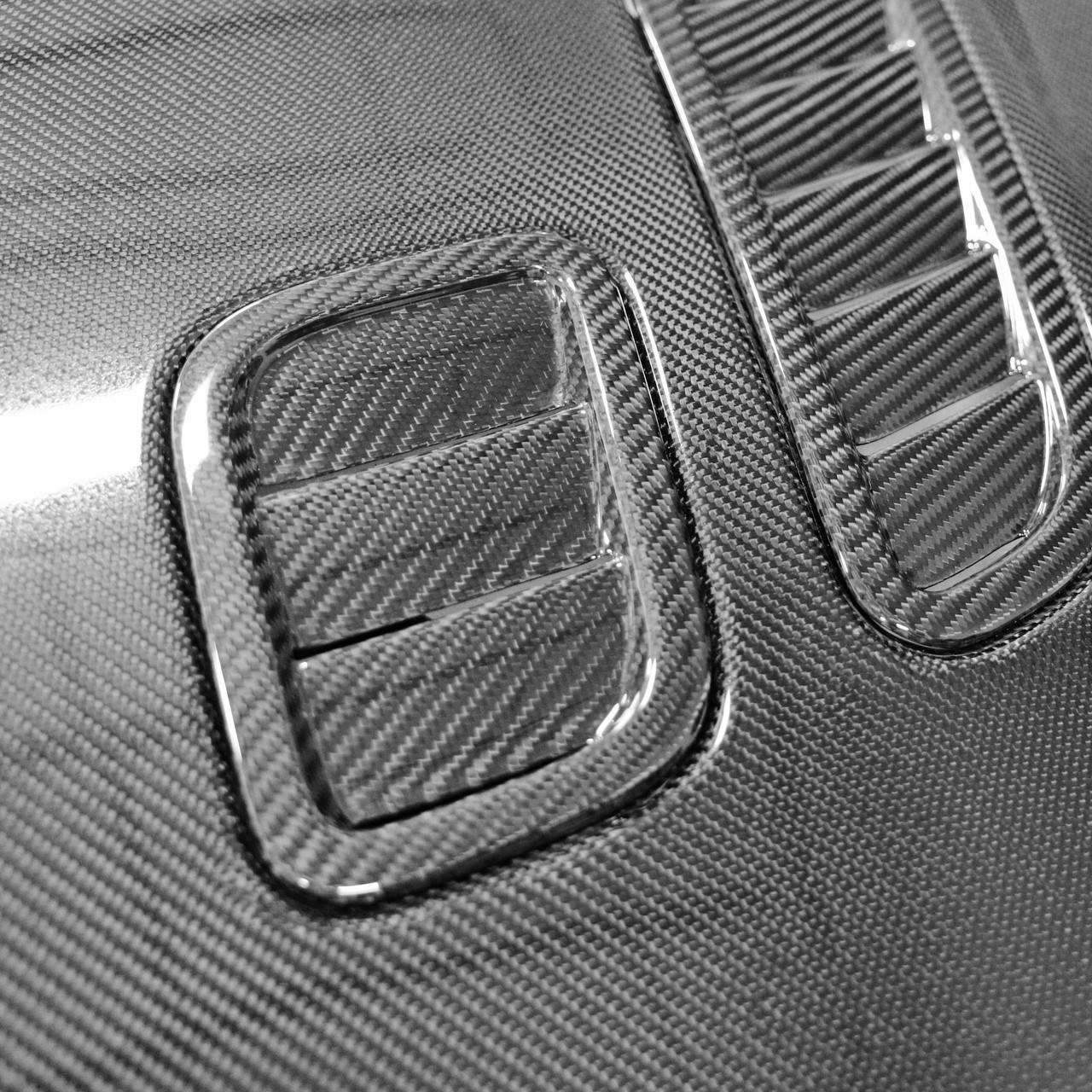 Carbon Fiber OEM Style Vented Hood With Vents - Aston Martin DBS/ DB9/ Vantage V8 & V12/ Rapid