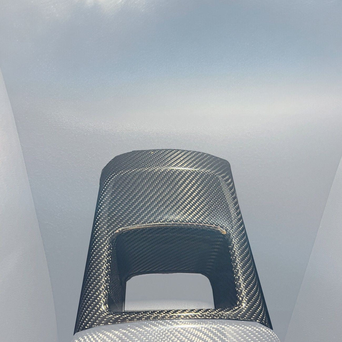 2020-Up Toyota GR Supra Carbon Fiber JDM Factory Style Rear Center Storage Compartment Cover image 16