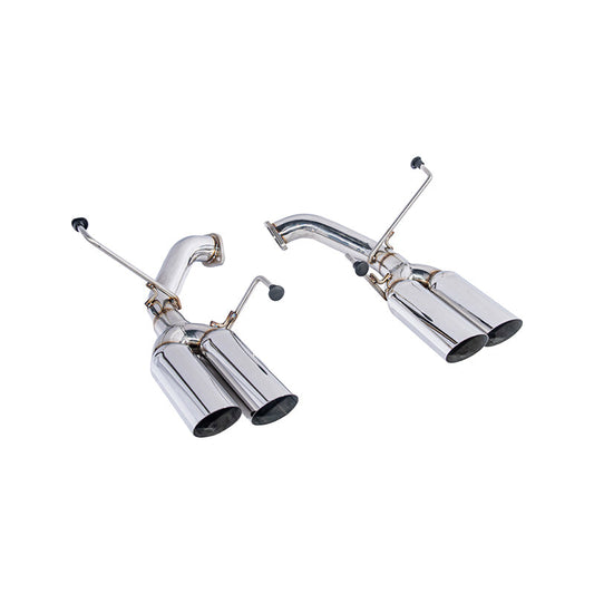 2022-Up Subaru WRX | Boso Muffler Delete Quad Burnt Tips Axle Back Exhaust image 2