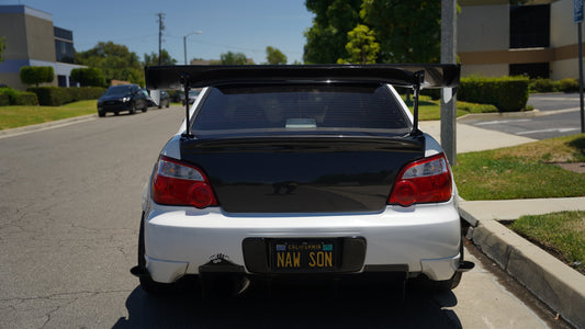GTC-300 61" Carbon Fiber Adjustable Wing-Subaru Impreza WRX/ STI 2002-2007