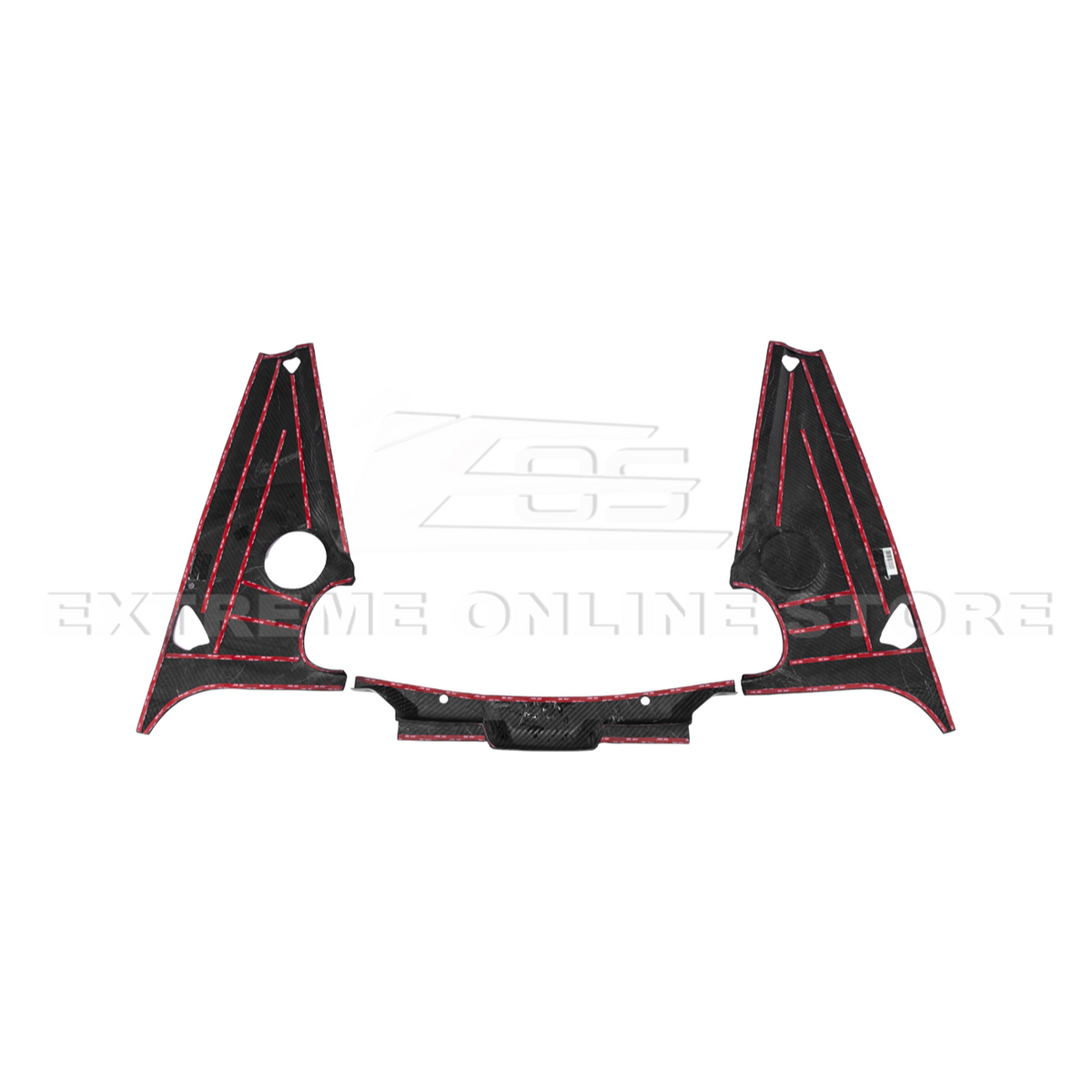 Corvette C8 DRY CARBON FIBER Coupe Engine Bay Panel Cover (3-Pieces Version) image 64