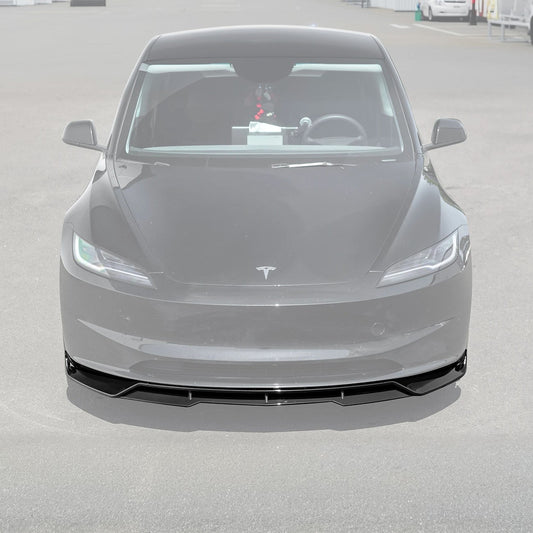 2024-Up Tesla Model 3 Performance Style Front Bumper Lip Splitter image 2