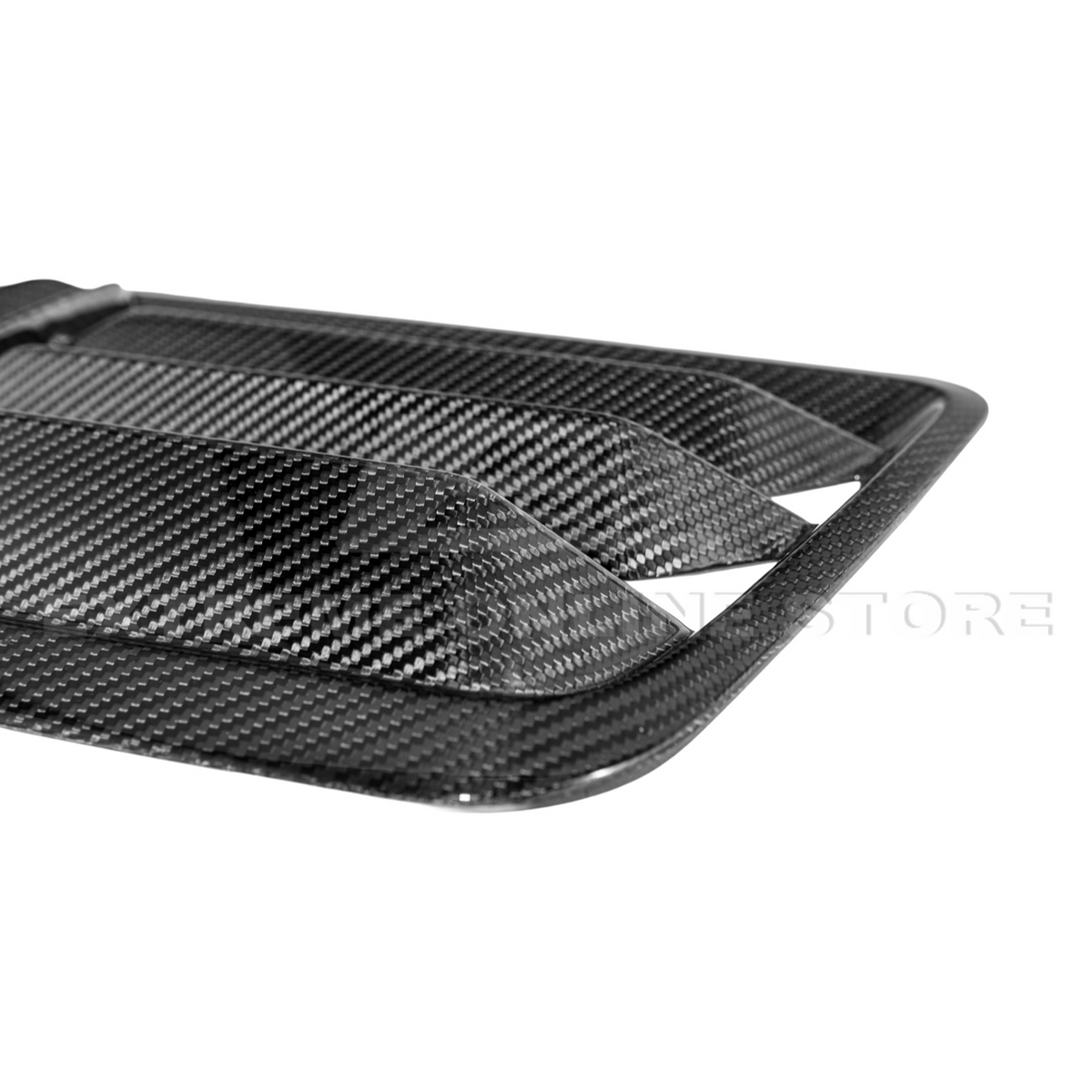 2024-Up Ford Mustang DRY CARBON FIBER Front Upper Hood Vent Insert Cover image 22