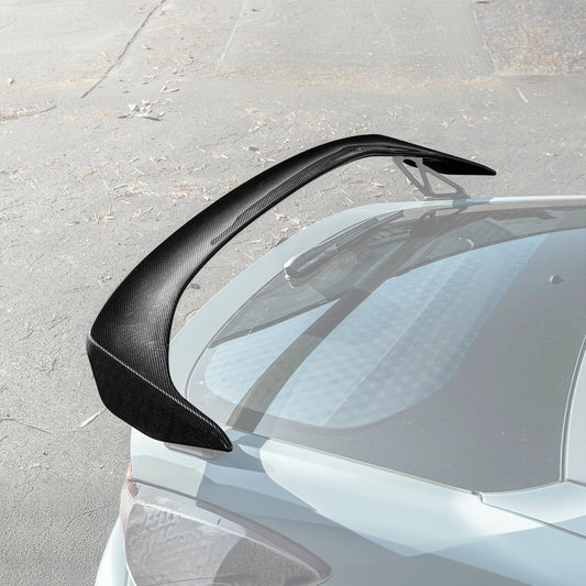 2023-Up Honda Civic Type-R Carbon Fiber Rear High Wing Spoiler image 2