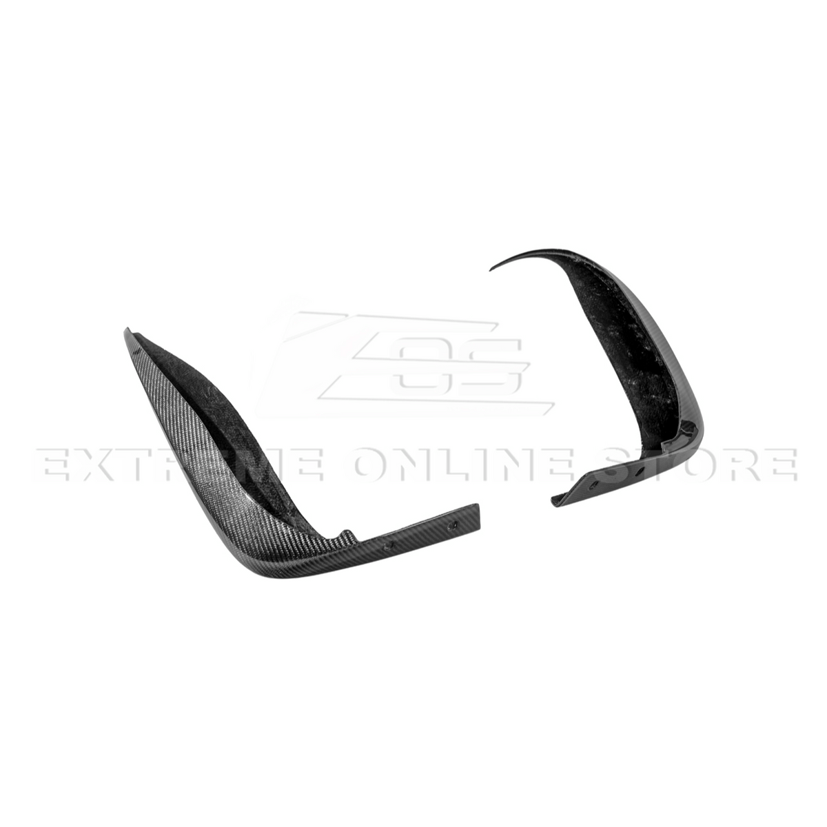 2005-13 Corvette C6 Z06 ZR1 Extended DRY CARBON FIBER Rear Splash Guard Mud Flaps image 21
