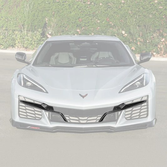 Chevrolet Corvette C8 Z06 / E-Ray Dry Carbon Fiber Front Grille Insert - view 2
