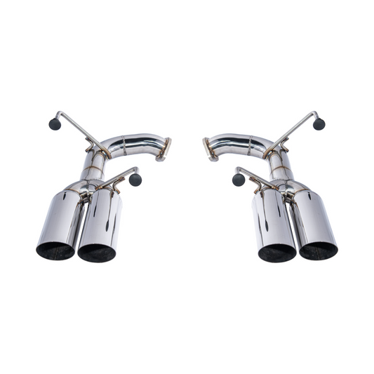 2015-21 Subaru WRX | Boso Style Muffler Delete Quad Tips Axle Back Exhaust image 2