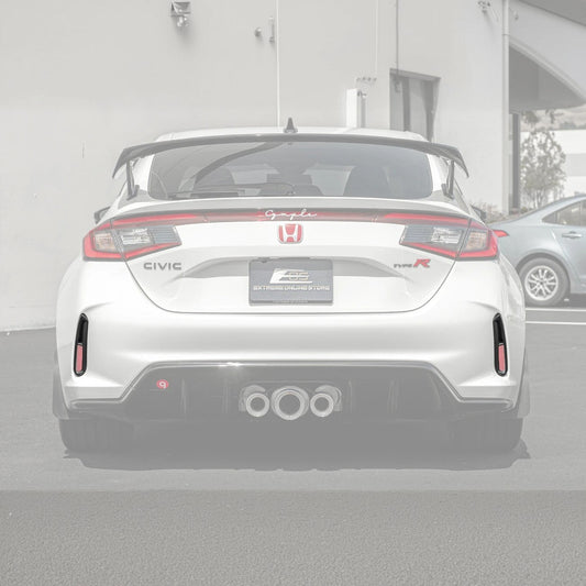2023-Up Honda Civic Type-R Carbon Fiber Rear Hatch Vent Trim Cover image 2