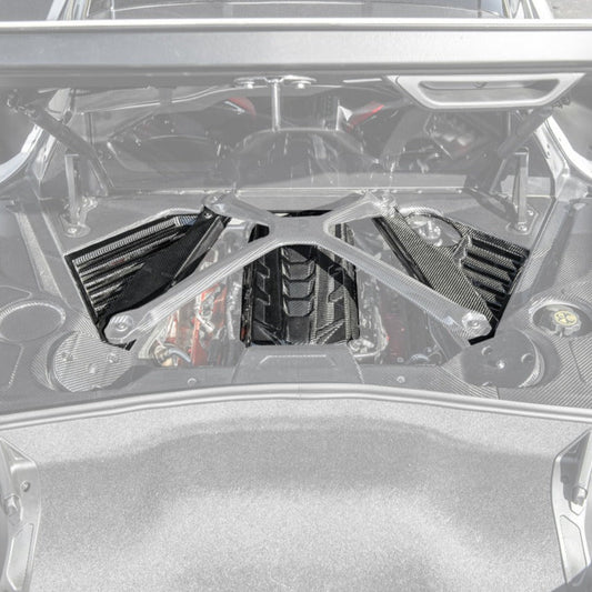 Corvette C8 Coupe Engine Cover W/ Bay Panel Insert image 2