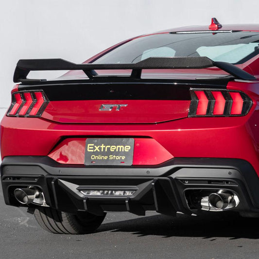 2024+ Ford Mustang Rear Bumper Diffuser Dual Tips image 2