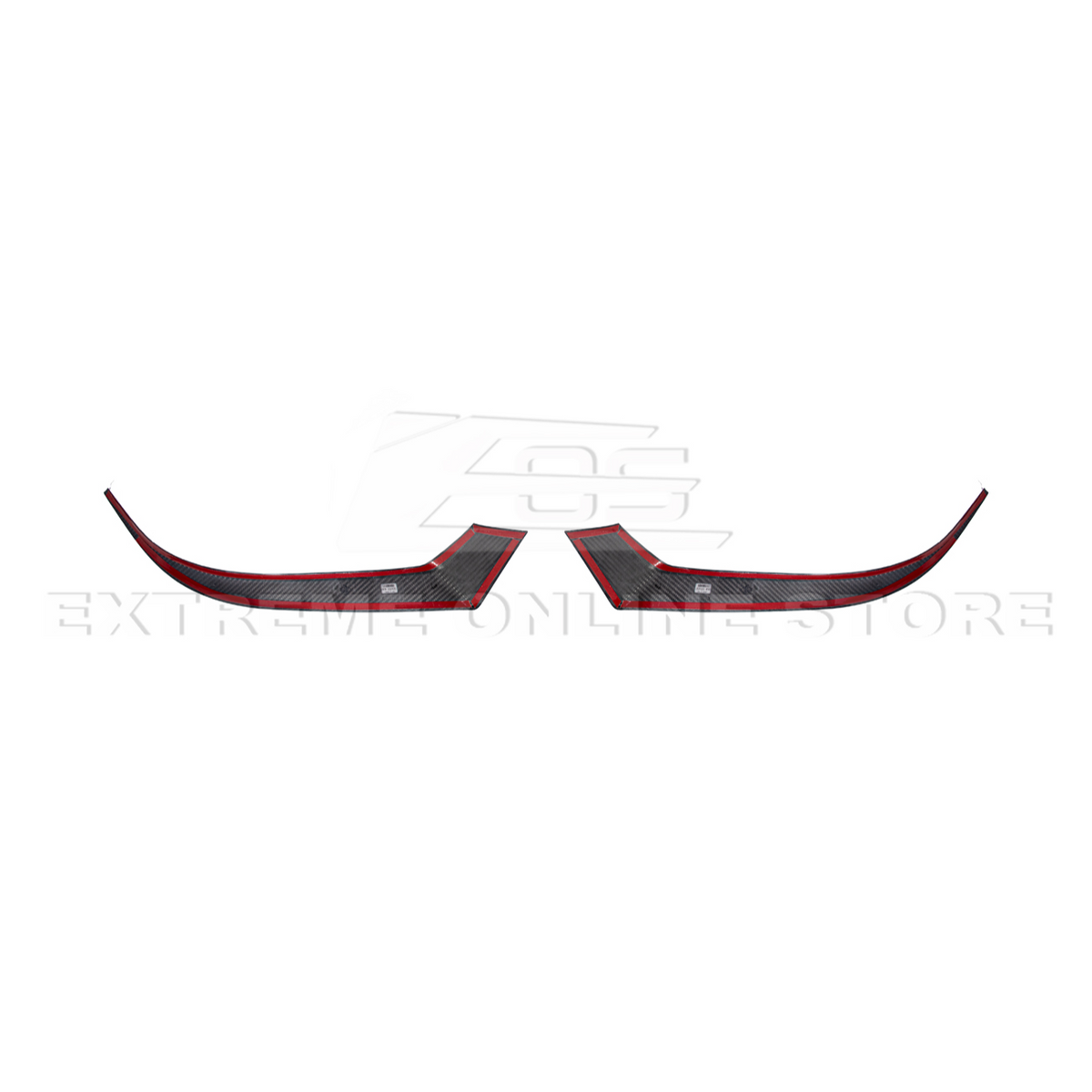 2024-Up Ford Mustang DRY CARBON FIBER Headlight Eyebrow Trim Cover Pair image 19