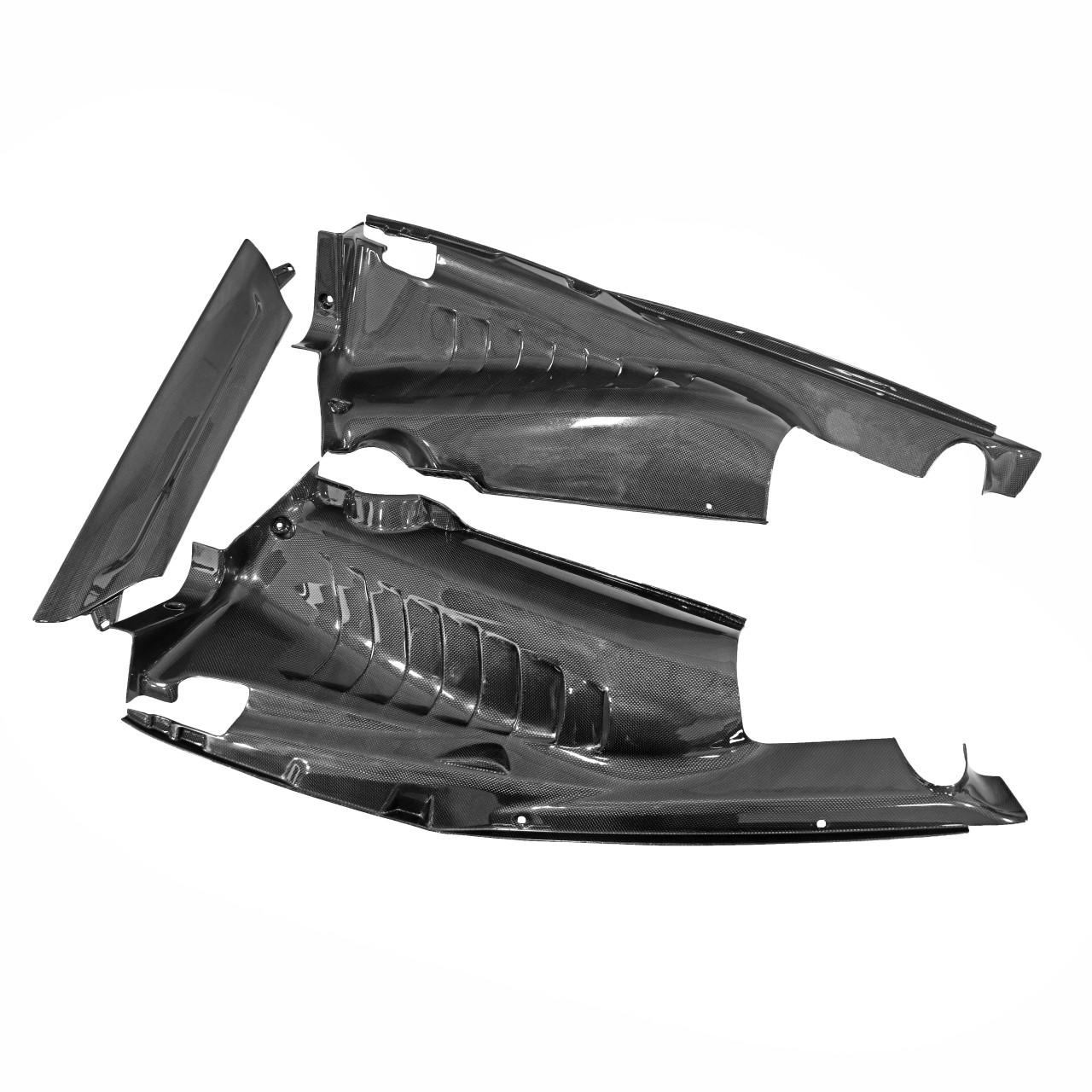 Carbon Fiber 3 Piece Engine Bay Set - Ferrari 488 Pista