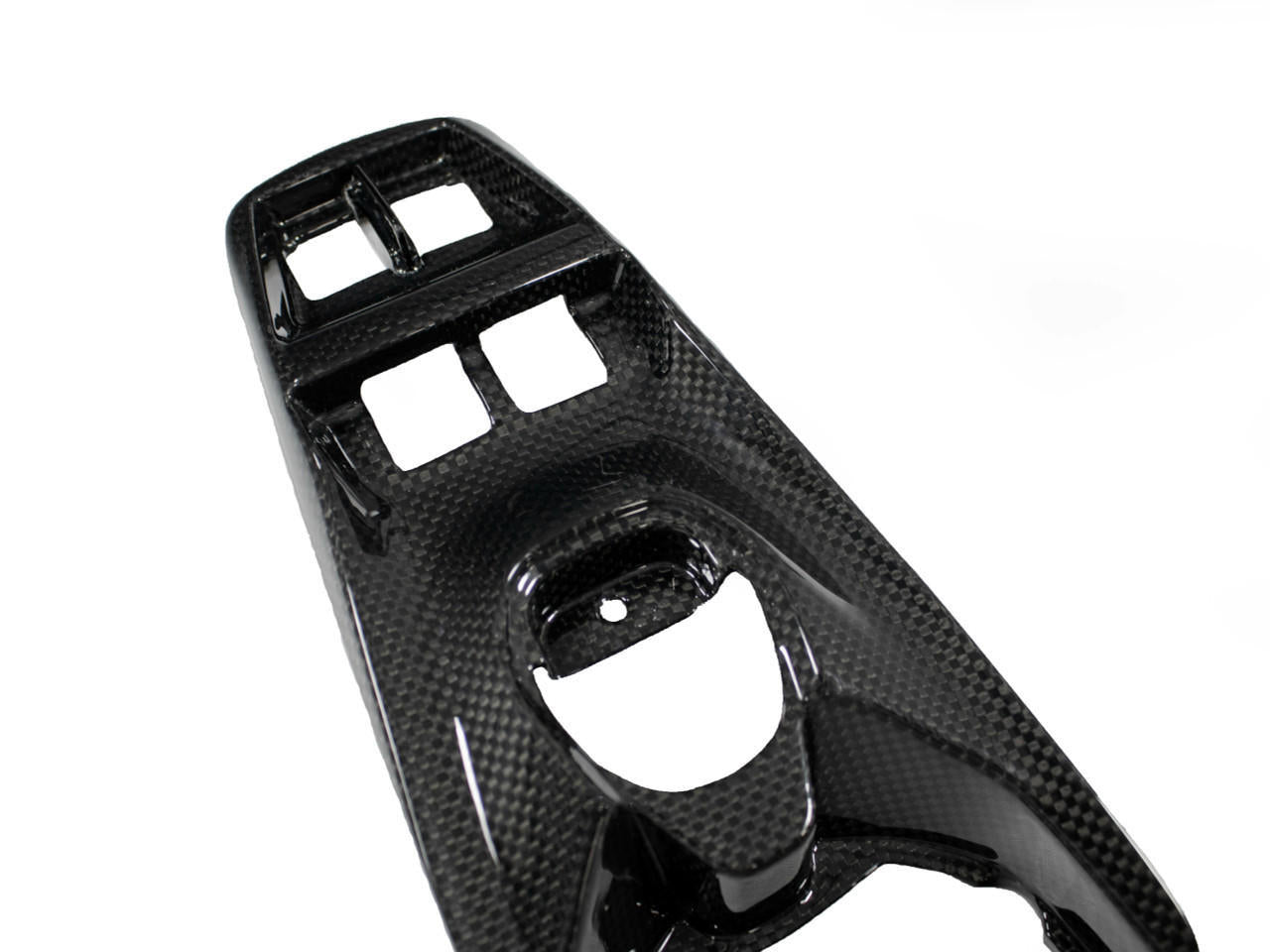 Carbon Fiber Center Console Window Switch Plate - Ferrari 488 GTB/Spider