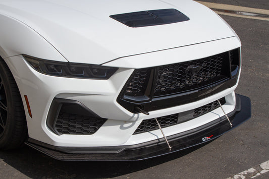 Carbon Fiber Front Wind Splitter - 2024-Current Ford S650 Mustang GT Performance Package