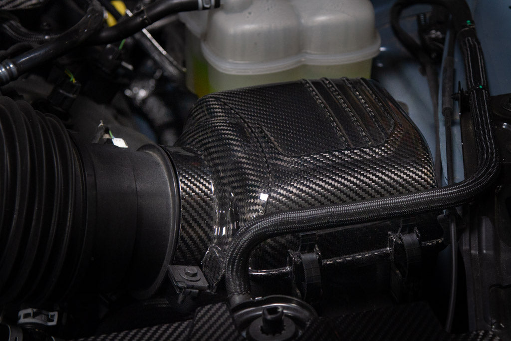 Carbon Fiber Intake Box Top Cover -2024 - Current Ford S650 Mustang Dark Horse