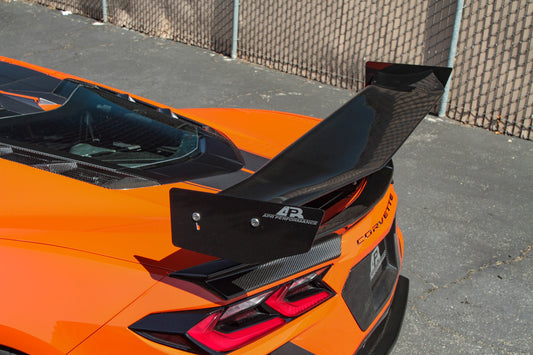GTC-500 Carbon Fiber Adjustable Wing - Chevrolet C8 Corvette Stingray Convertible