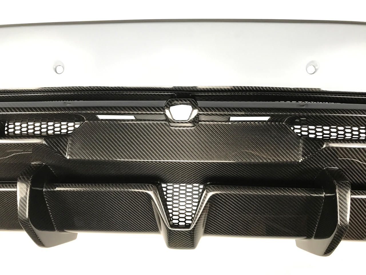Lamborghini Carbon Fiber - GT Style Rear Bumper With Rear Diffuser