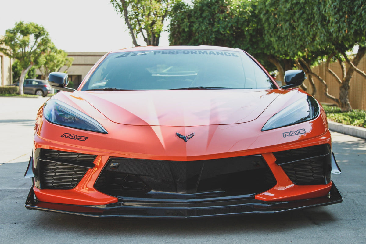 Carbon Fiber Front Bumper Center Bezel- Chevrolet C8 Corvette Stingray