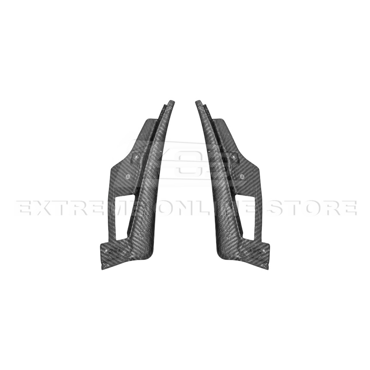 2024+ Ford Mustang DRY CARBON FIBER Fender Flares Mud Flap image 85