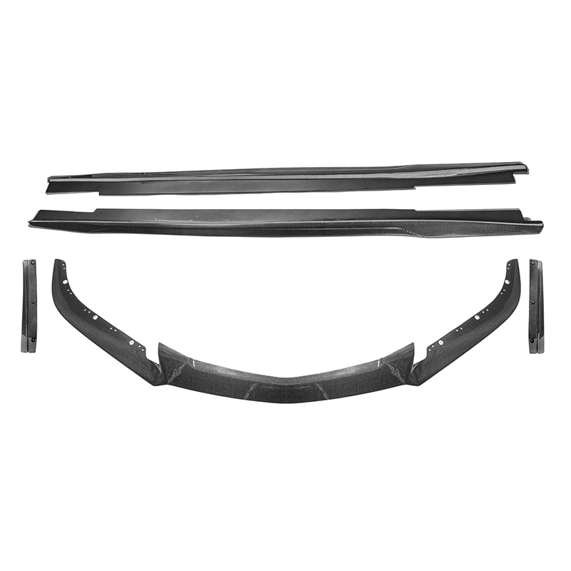 2016-19 Cadillac CTS-V Carbon Fiber Front Splitter Wheel Arch& Side Skirts Rockerst image 35
