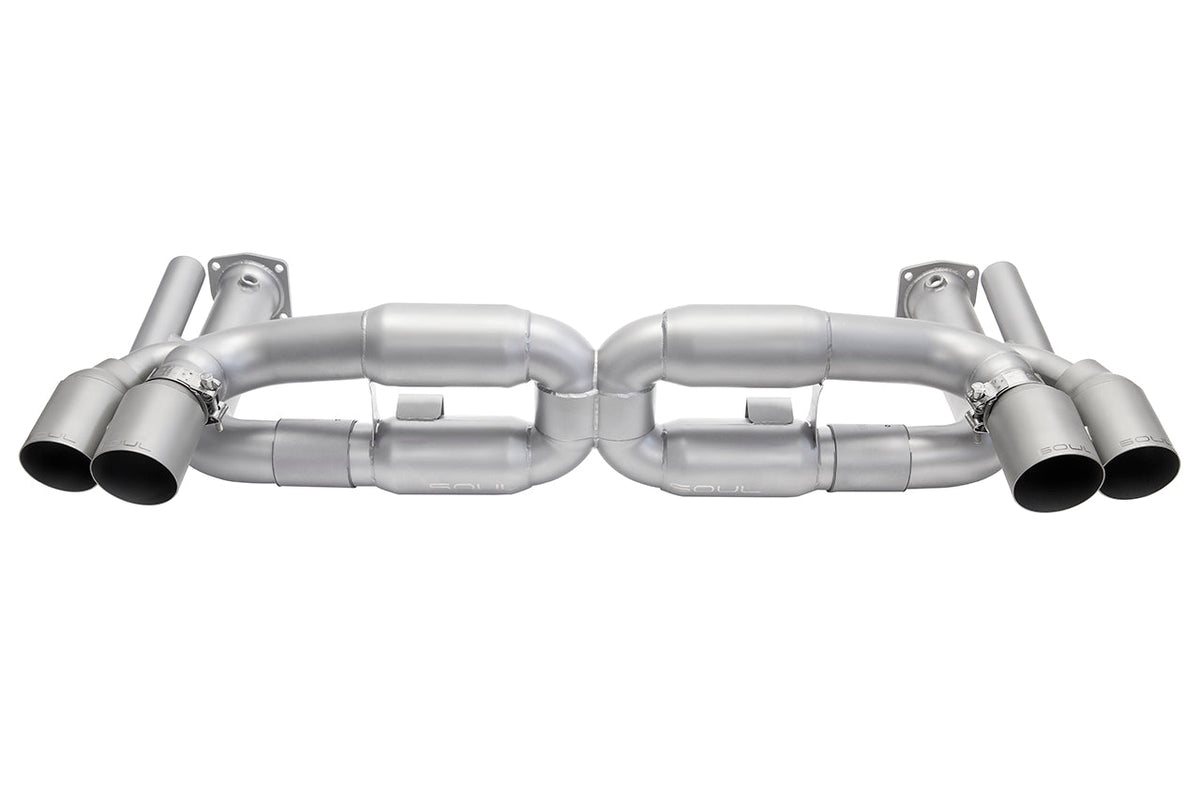 Porsche 997.1 Turbo SOUL Competition X-Pipe Exhaust System