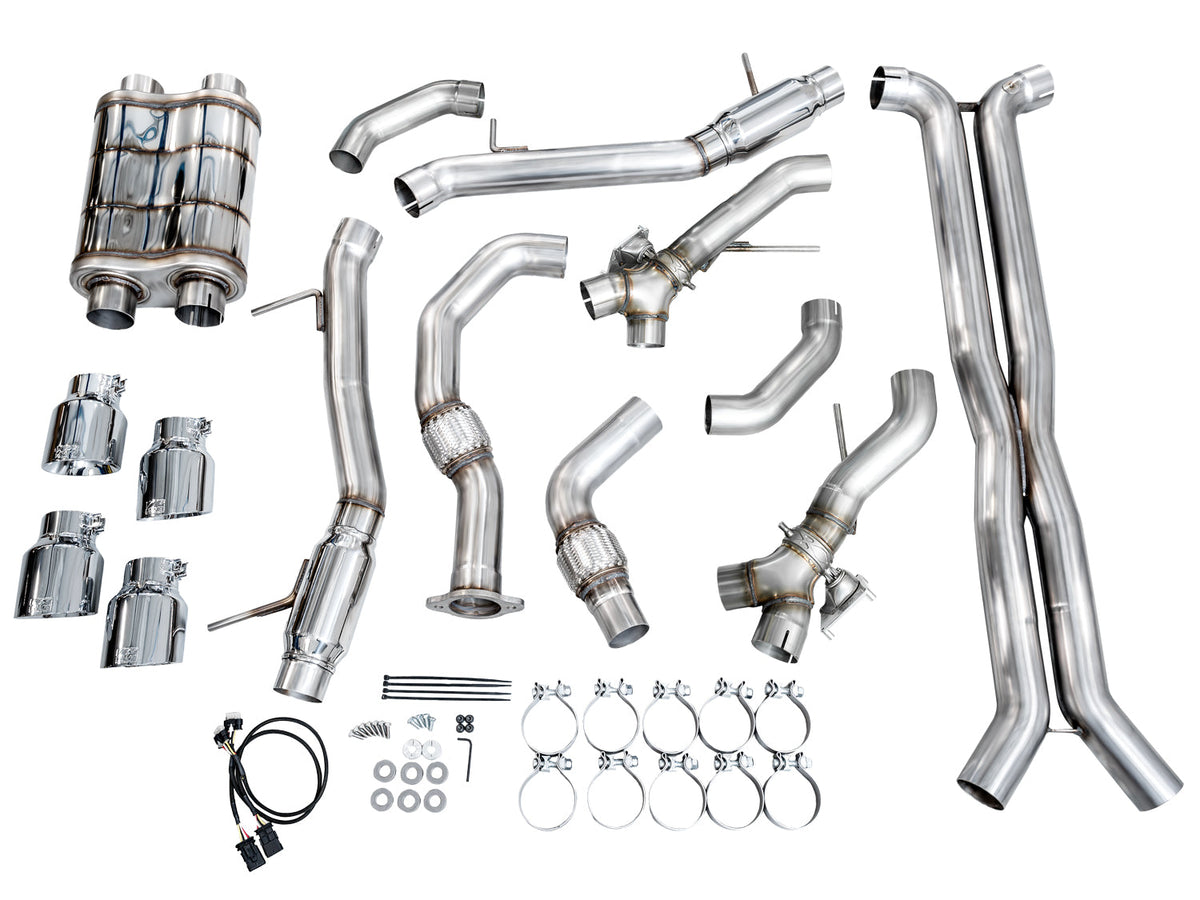 AWE SwitchPath™ Exhaust for Cadillac CT4-V Blackwing - Chrome Silver Tips image 15