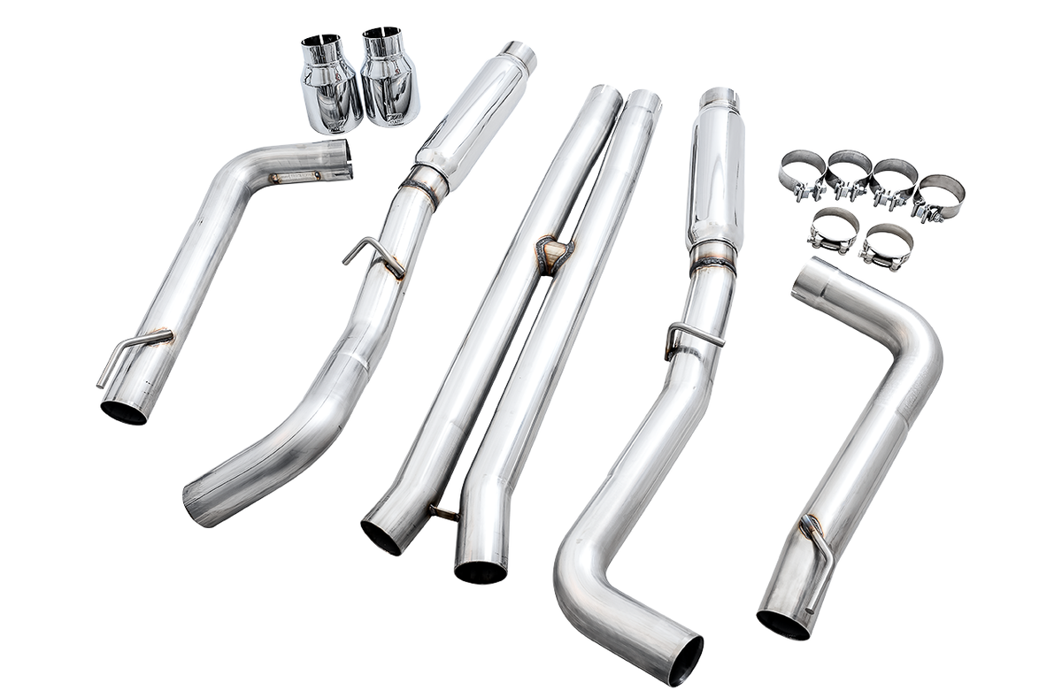 AWE Track Edition Exhaust for 15+ Charger 6.4 / 6.2 SC - Chrome Silver Tips image 9