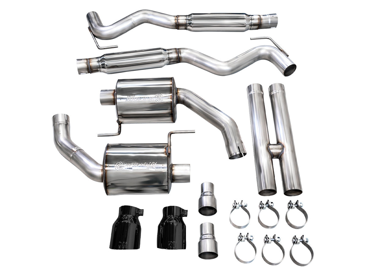 AWE Touring Edition Exhaust for S650 Ford Mustang GT Fastback - Dual Diamond Black Tips image 16