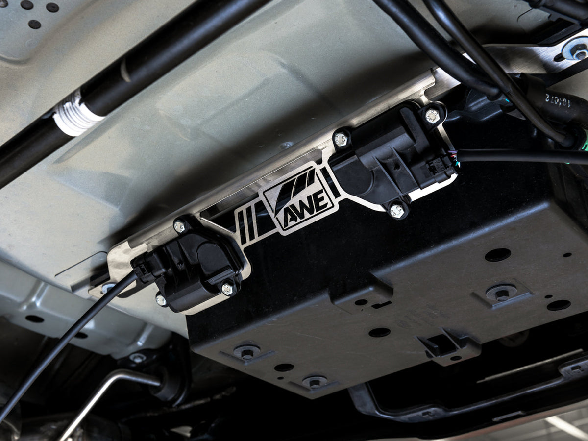 AWE Valve Motor Bracket for '18-'23 S550 Mustang GT with the Active Valve Performance Exhaust image 2