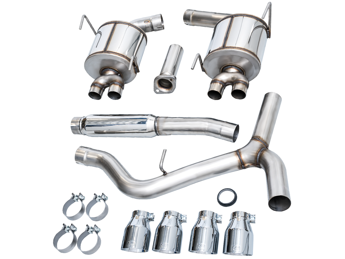 AWE Touring Edition Exhaust for VB Subaru WRX - Chrome Silver Tips image 15