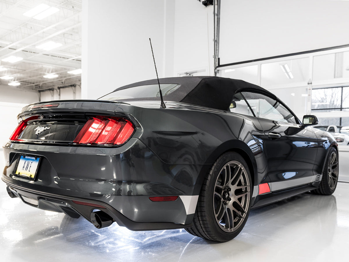 AWE Touring Edition Axle-back Exhaust for S550 Mustang EcoBoost - Diamond Black Tips image 6