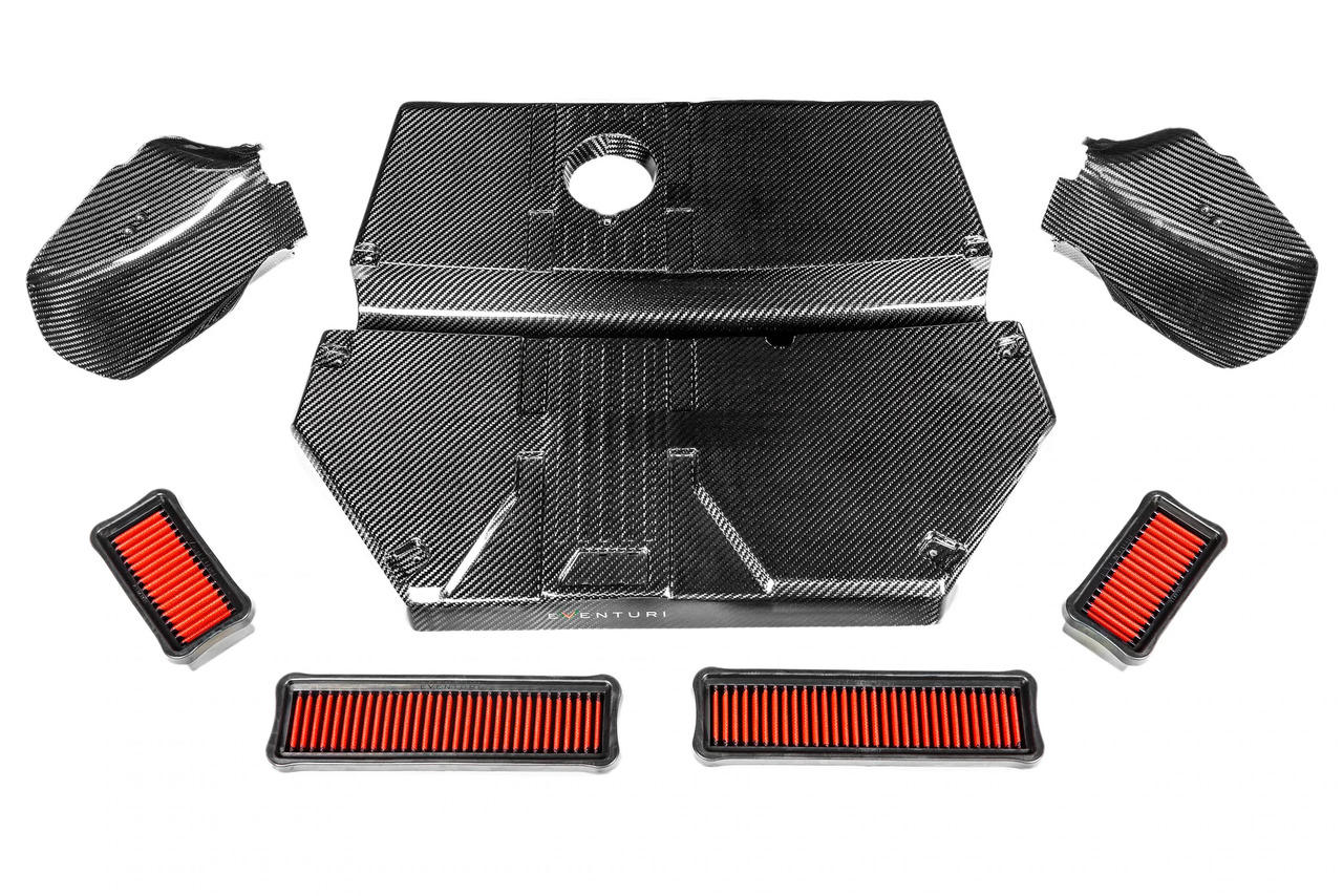 Eventuri BMW F97 X3M / F98 X4M Black Carbon Airbox Lid + Carbon Scoops