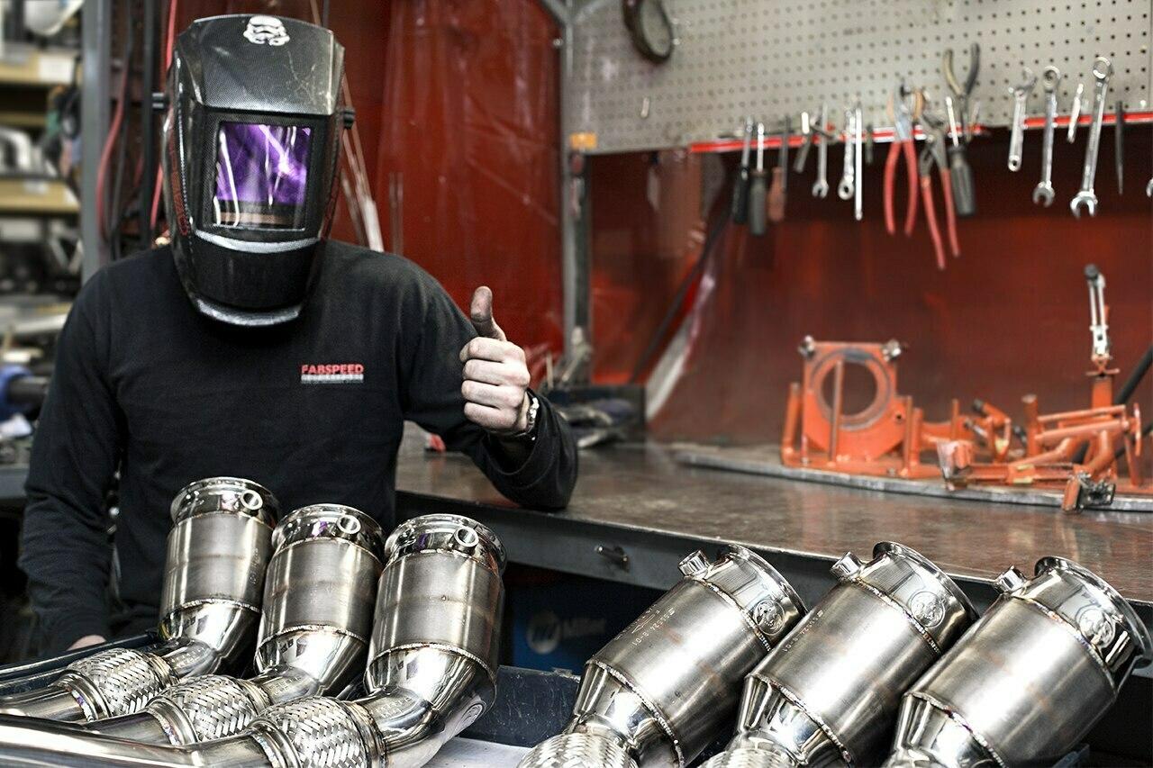 Fabspeed McLaren MP4-12C Sport Catalytic Converters (2011-2014)