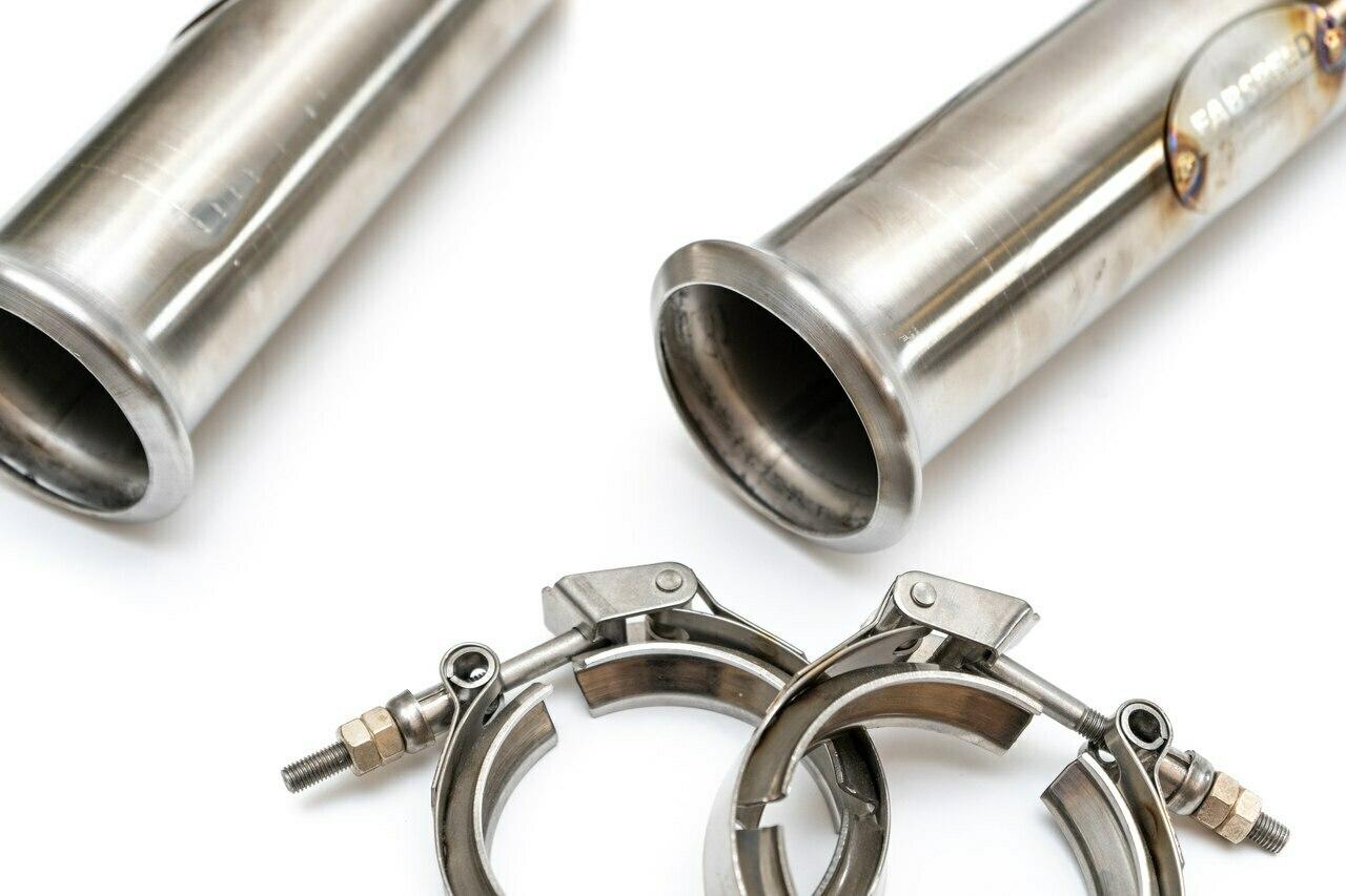 Fabspeed Mercedes-Benz G63 AMG 2nd link comp. Pipes with XperTune Performance Software (2019+)