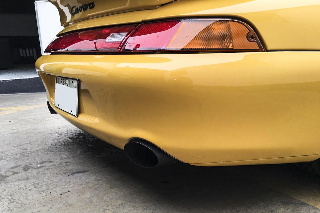 Fabspeed Porsche 993 Turbo Single Wall Oval Bolt-On Tips (1995-1998)